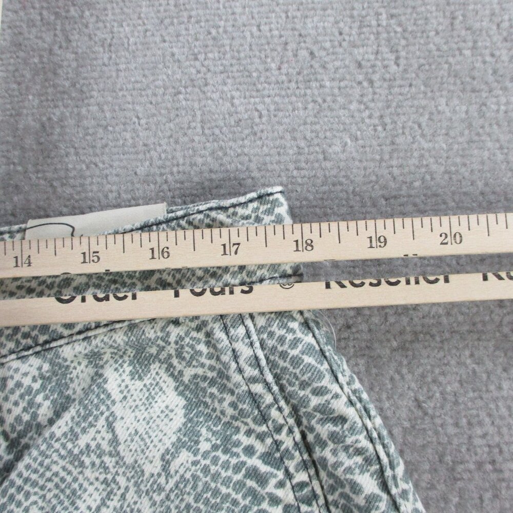 We The Free Jeans Womens 32 Snake Print Good Luck Barrel Wide Leg Pants NEW - Picture 12 of 15